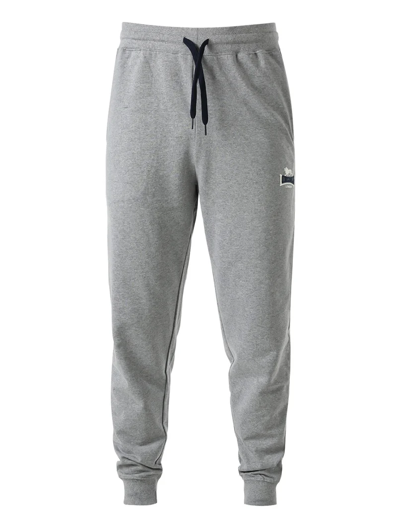 Pantaloni sportivi da uomo con coulisse e polsini - grigio
