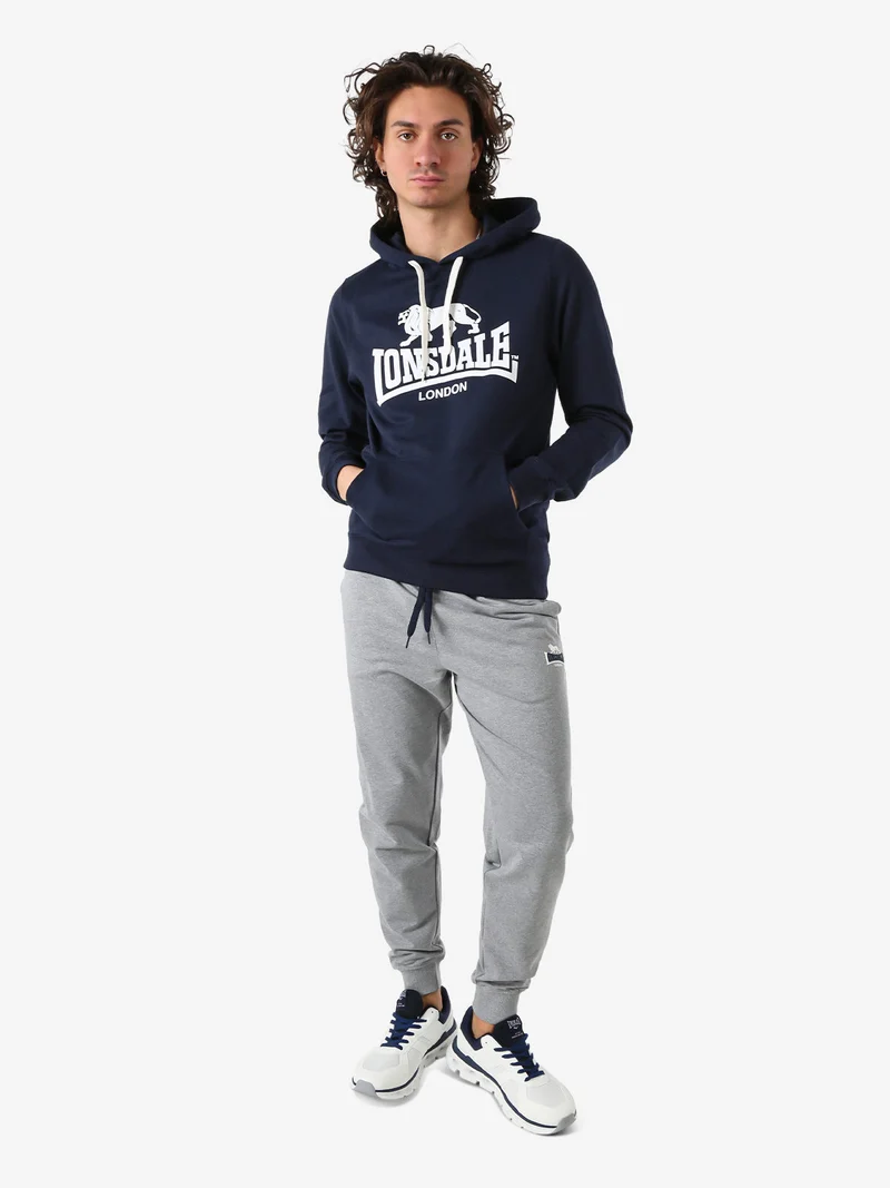 Pantaloni sportivi da uomo con coulisse e polsini - grigio