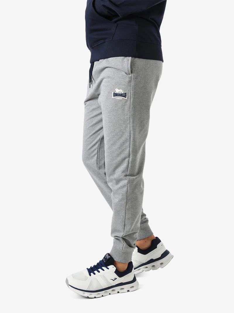 Pantaloni sportivi da uomo con coulisse e polsini - grigio