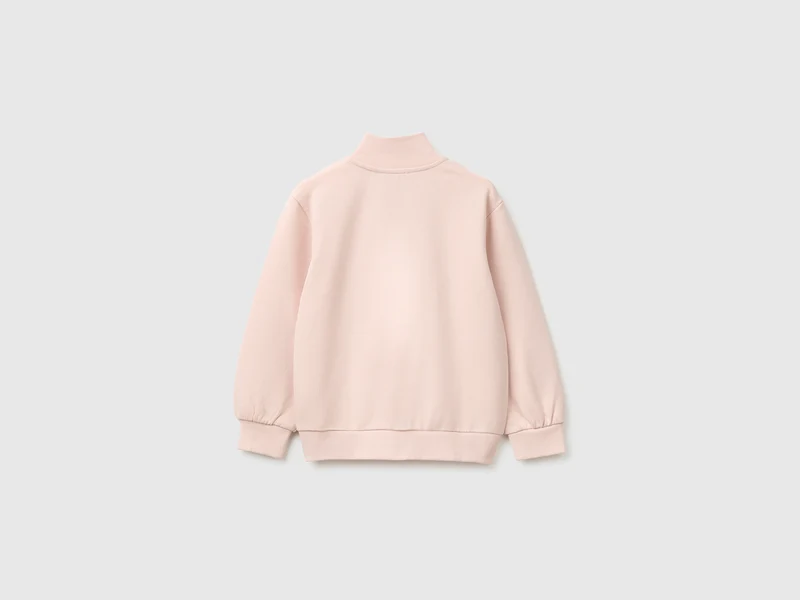 Sweatshirt mit Reißverschluss und Logo