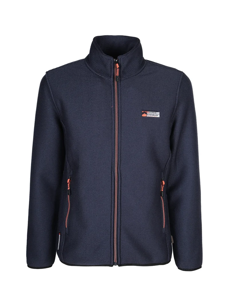 Giacca sportiva in felpa da uomo - blu scuro