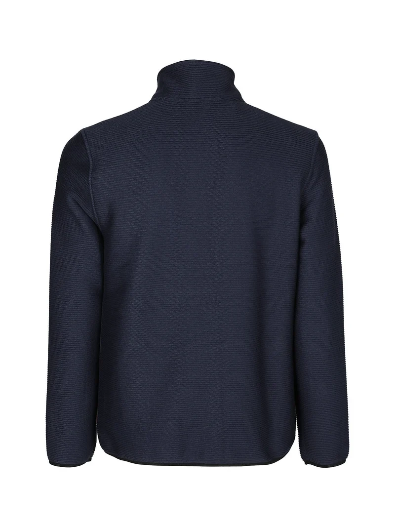 Giacca sportiva in felpa da uomo - blu scuro