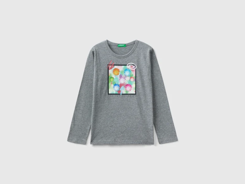 Warmes T-Shirt mit Fotoprint