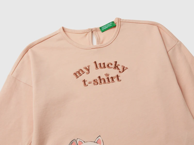 T-Shirt mit Katzendruck