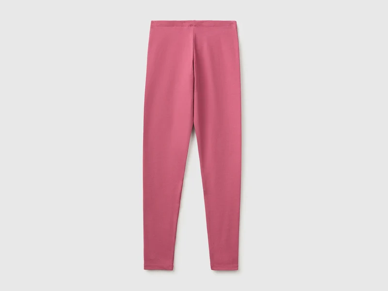 Leggings aus Stretch-Baumwolle mit Logo