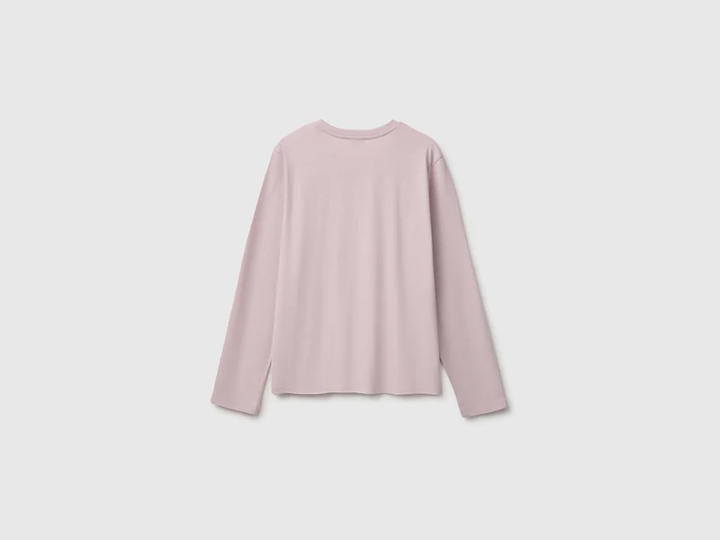 Langärmeliges T-Shirt mit Stickerei