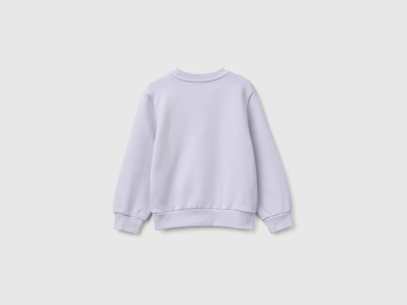 Rundhals-Sweatshirt mit Stickerei