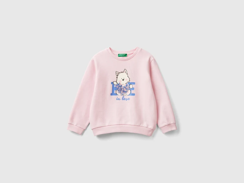 Sweater mit Applikationen mit Blütenblatteffekt