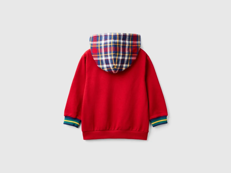 Sweater mit Kapuze in Tartanmuster