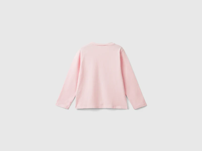 Shirt in Stretch-Baumwolle mit Druck