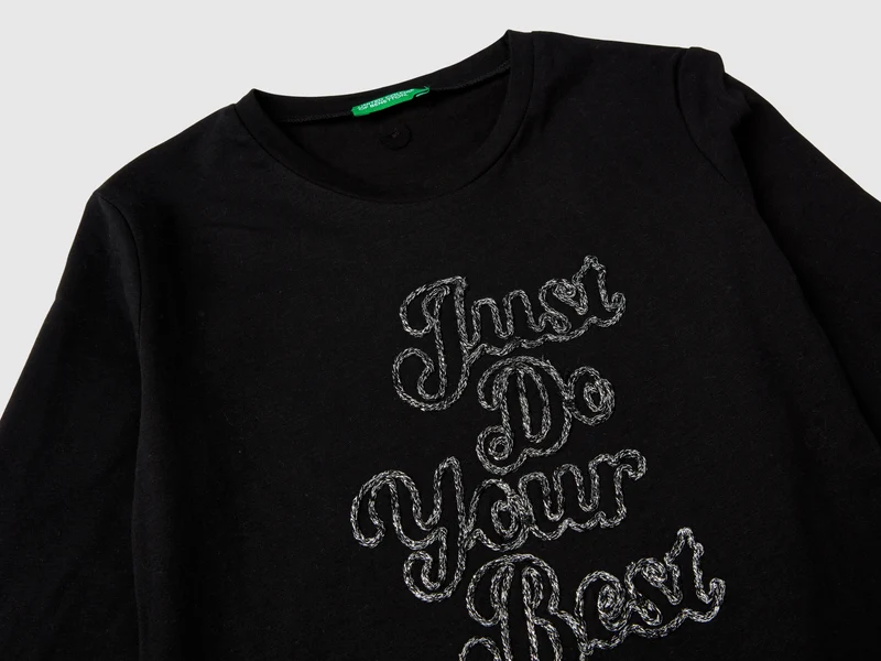 Shirt mit Lurex-Stickerei