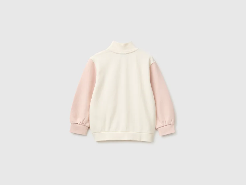 Sweatshirt mit Reißverschluss und Logo