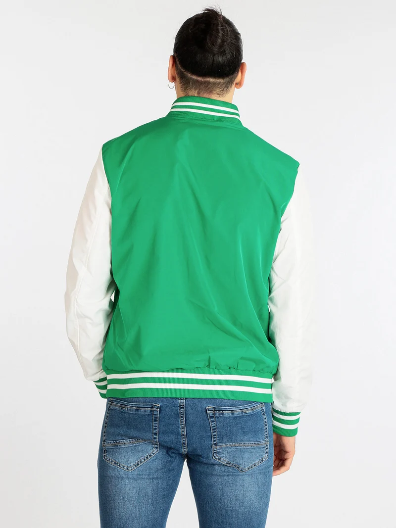 Giacca leggera da uomo modello bomber - verde