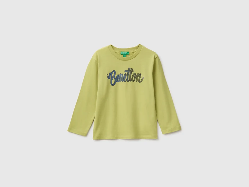 Langärmeliges T-Shirt mit Aufdruck