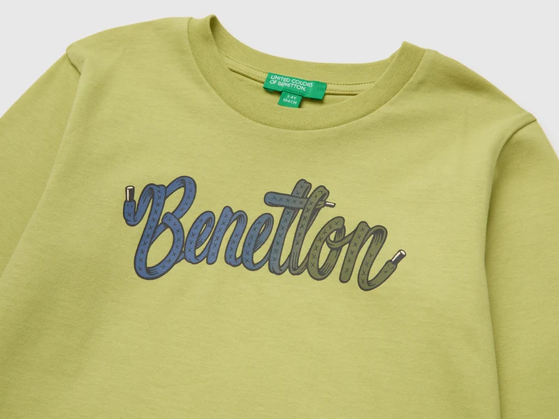 Langärmeliges T-Shirt mit Aufdruck