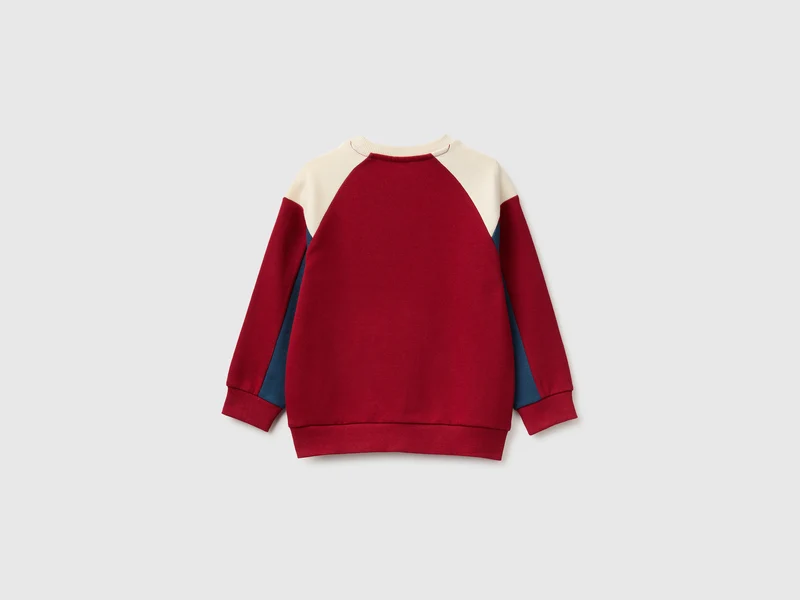 Sweatshirt mit geschlossenem Farbblock
