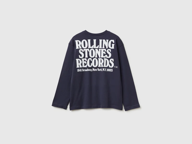„The Rolling Stones“ T-Shirt mit Front- und Rückendruck