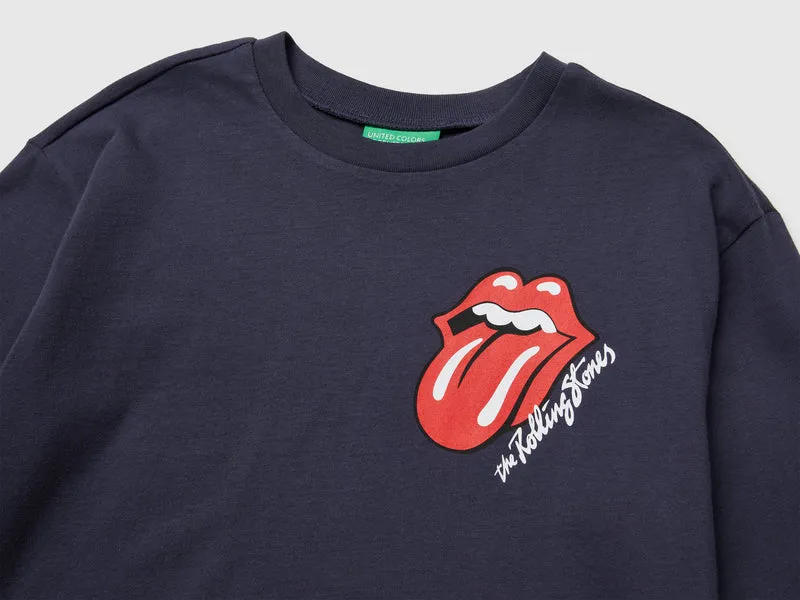 „The Rolling Stones“ T-Shirt mit Front- und Rückendruck