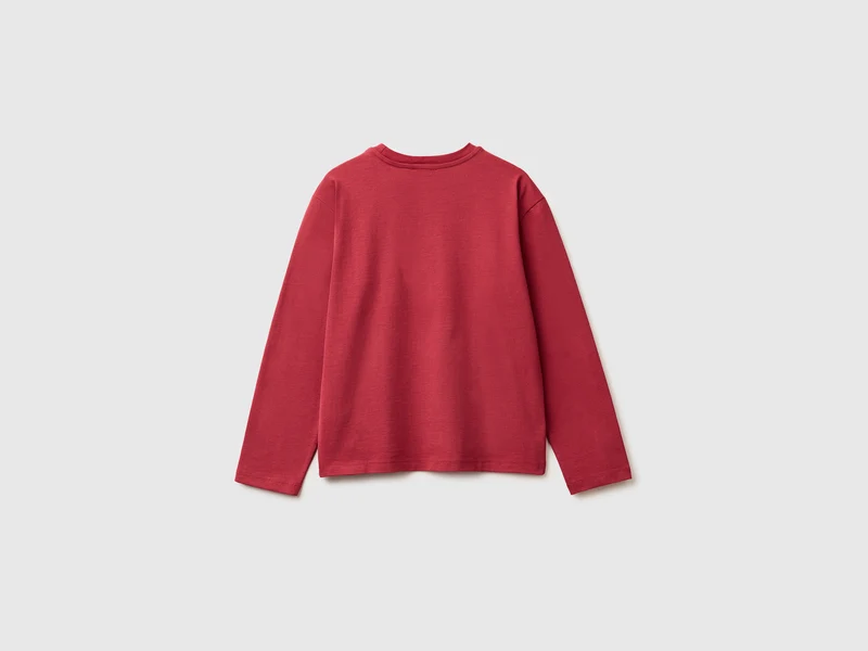 Warmes T-Shirt mit Logo-Print