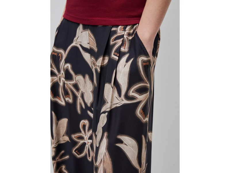 Weite Hose mit Blumenprint