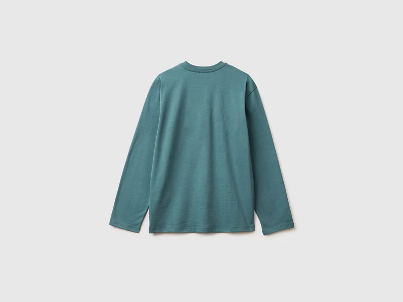 Warmes T-Shirt mit Logo-Print