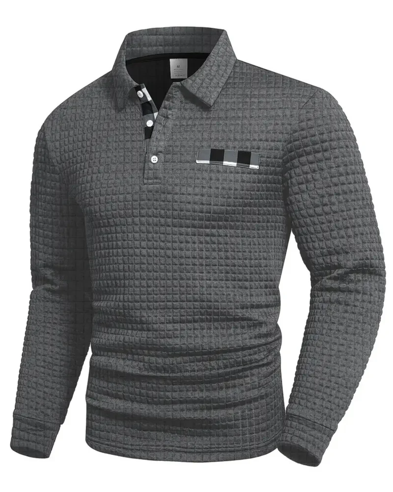 Ribbed Polo Sweater