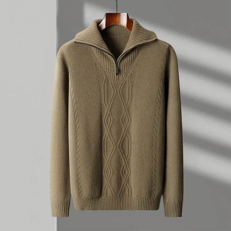 Taranto Merino Wool Zip Sweater