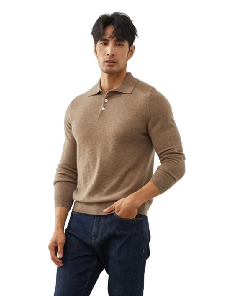 Ponza Cashmere Polo Sweater