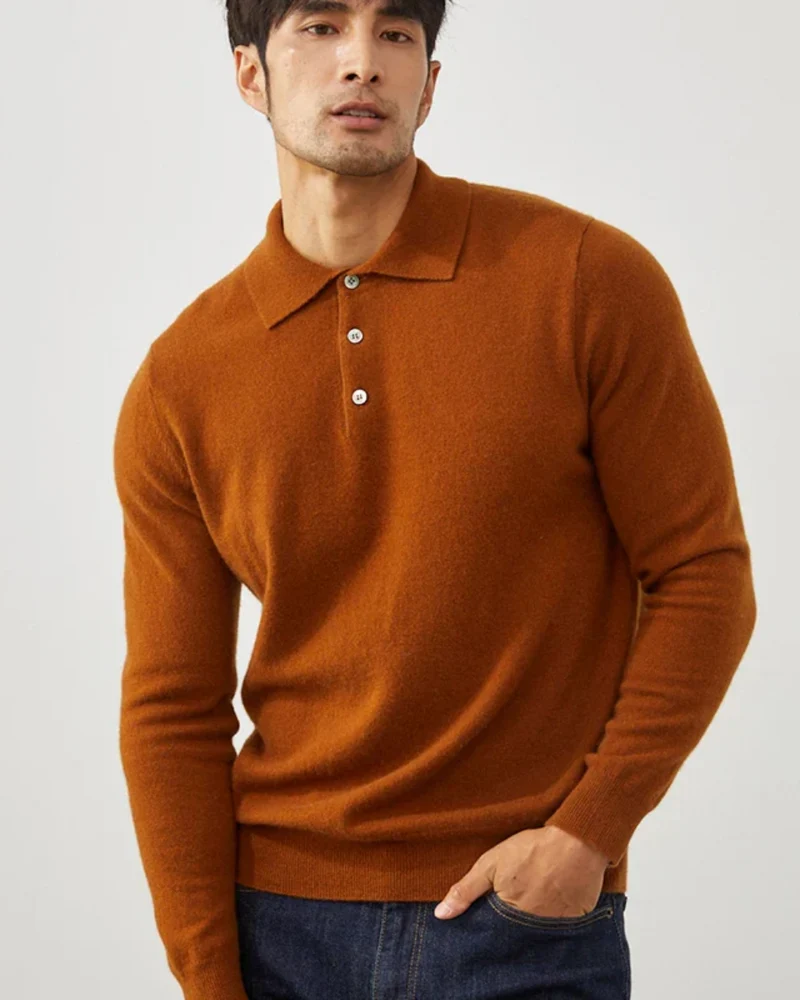 Ponza Cashmere Polo Sweater