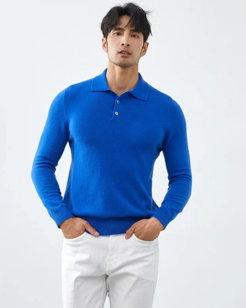 Ponza Cashmere Polo Sweater