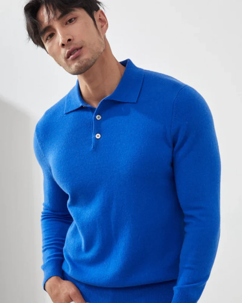 Ponza Cashmere Polo Sweater