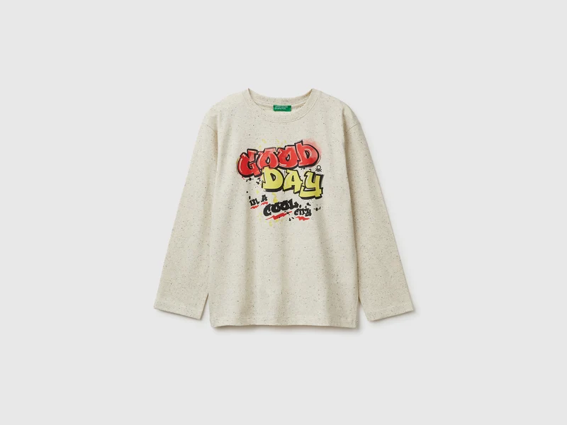 T-Shirt mit Graffiti-Print