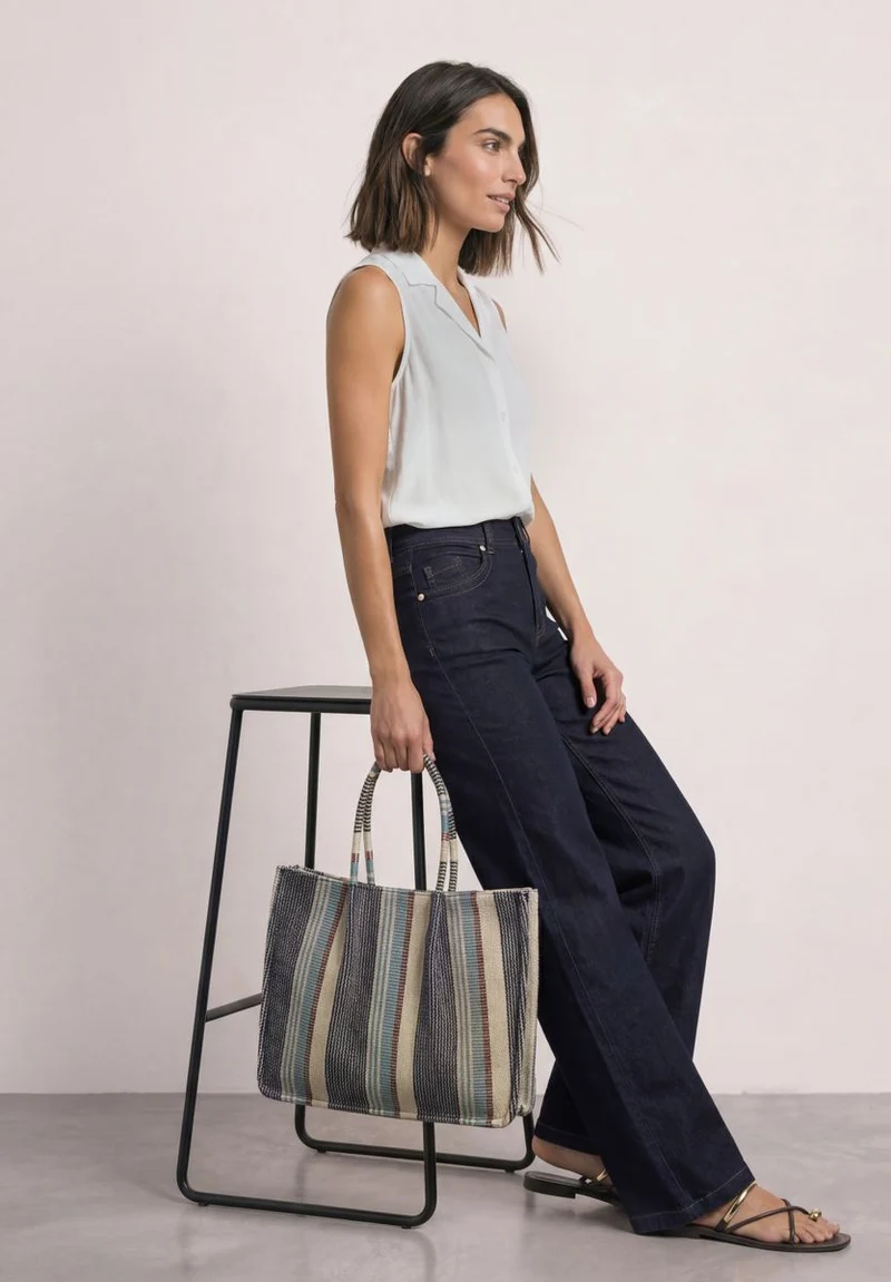 High Waist Wide Leg Jeans im Loose Fit