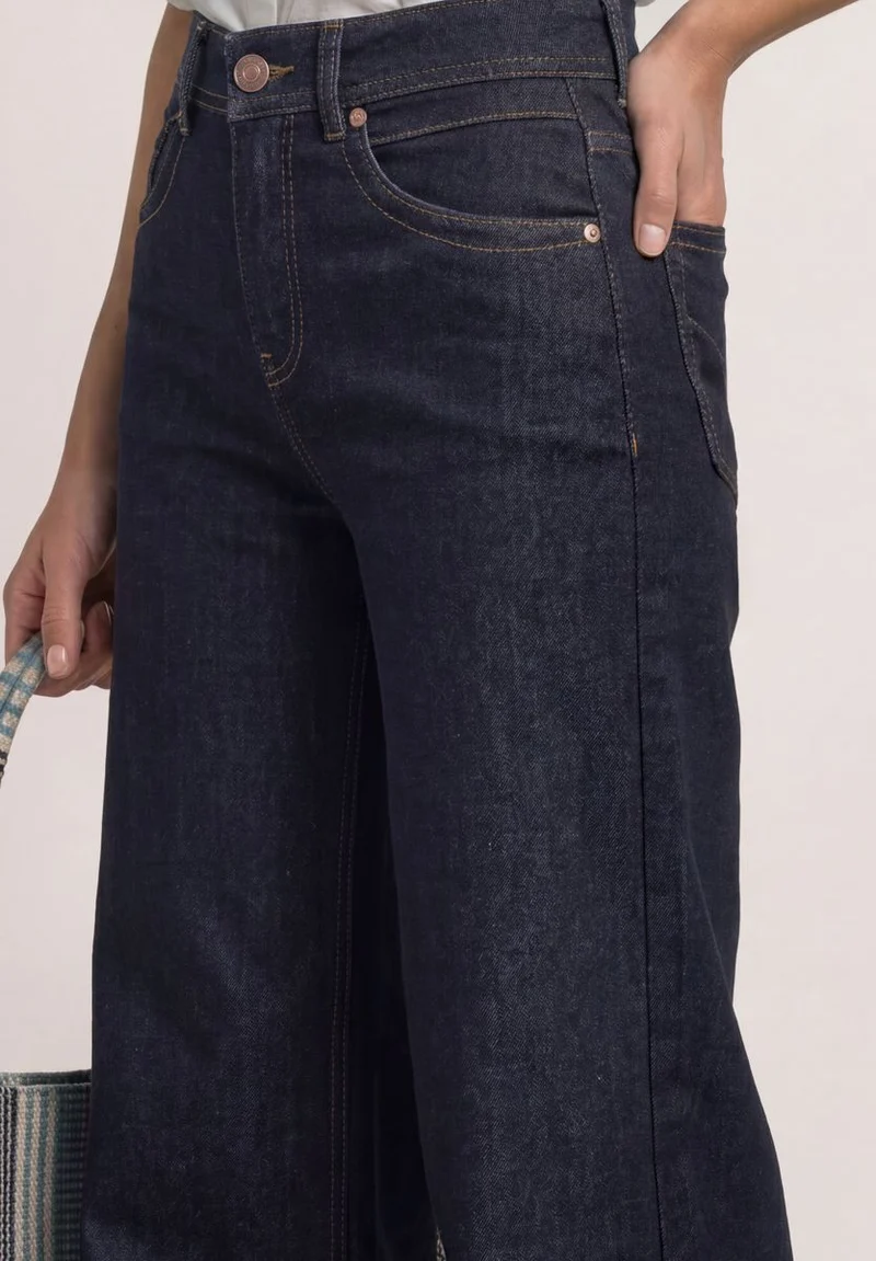 High Waist Wide Leg Jeans im Loose Fit