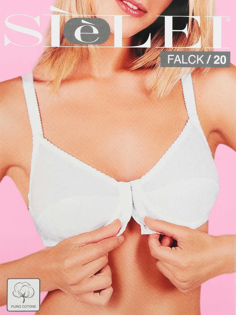 Falck/20 Reggiseno aperto davanti COPPA B - bianco