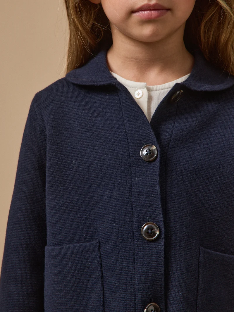 Mädchen-Cardigan aus Milano-Strick – Kollektion « Junior »