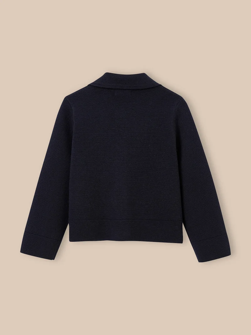 Mädchen-Cardigan aus Milano-Strick – Kollektion « Junior »