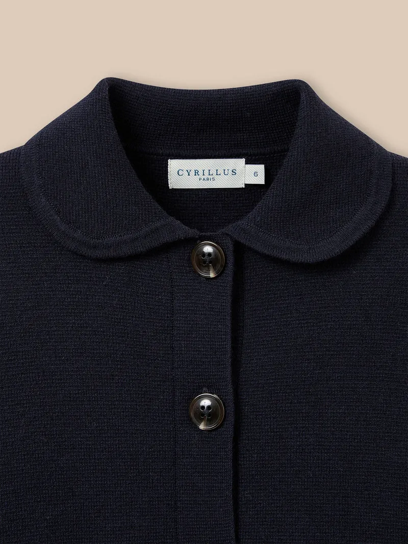 Mädchen-Cardigan aus Milano-Strick – Kollektion « Junior »