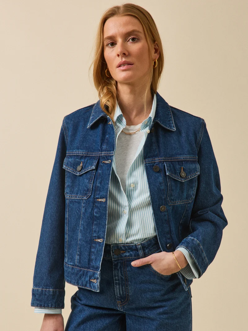 Damen-Jeansjacke aus Bio-Baumwolle