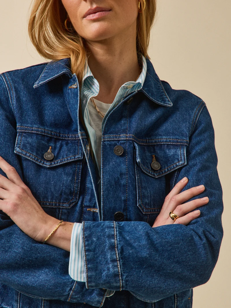 Damen-Jeansjacke aus Bio-Baumwolle