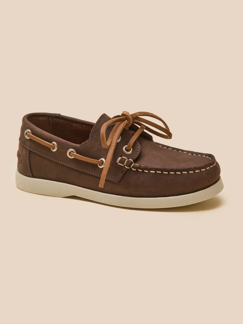 Jungen-Bootsschuhe aus Leder