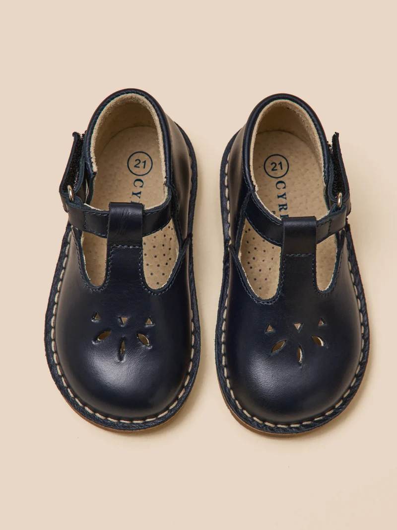 Baby-Spangenschuhe aus Leder