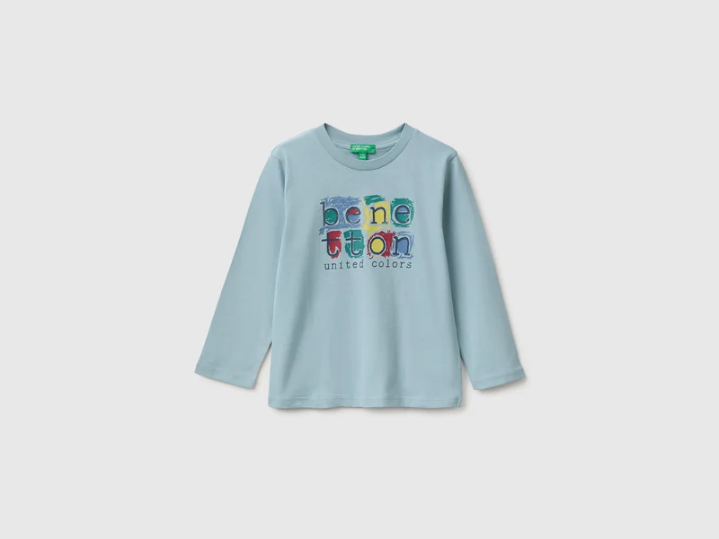 Langärmeliges T-Shirt mit Aufdruck