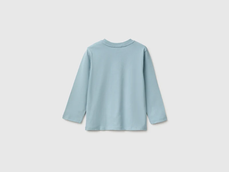 Langärmeliges T-Shirt mit Aufdruck