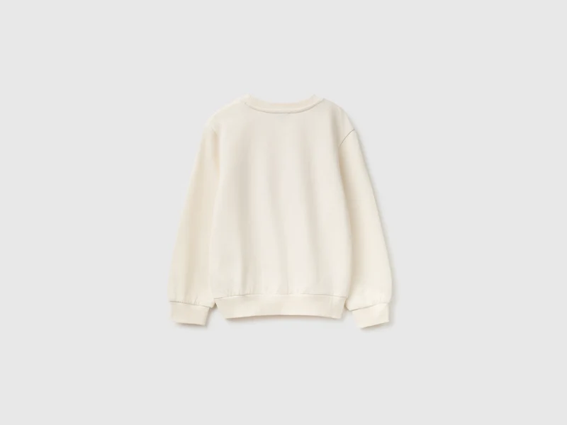 Rundhals-Sweatshirt mit Stickerei