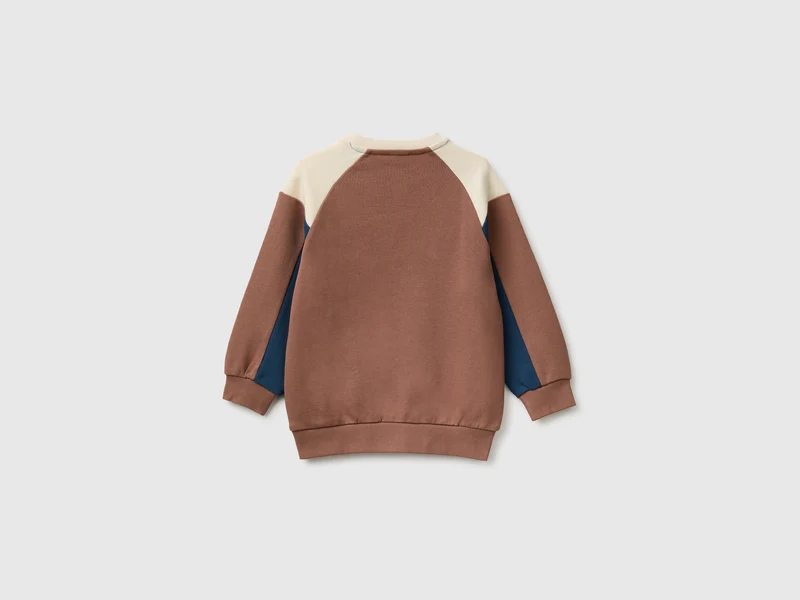 Sweatshirt mit geschlossenem Farbblock
