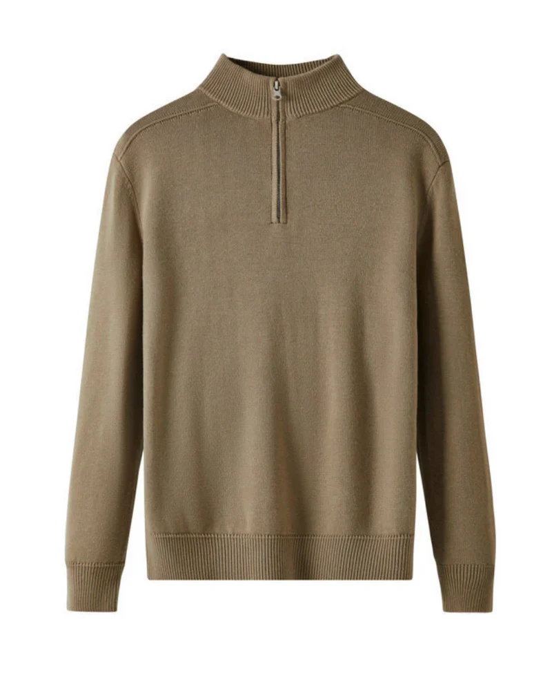 Capri Merino Wool Zip Sweater