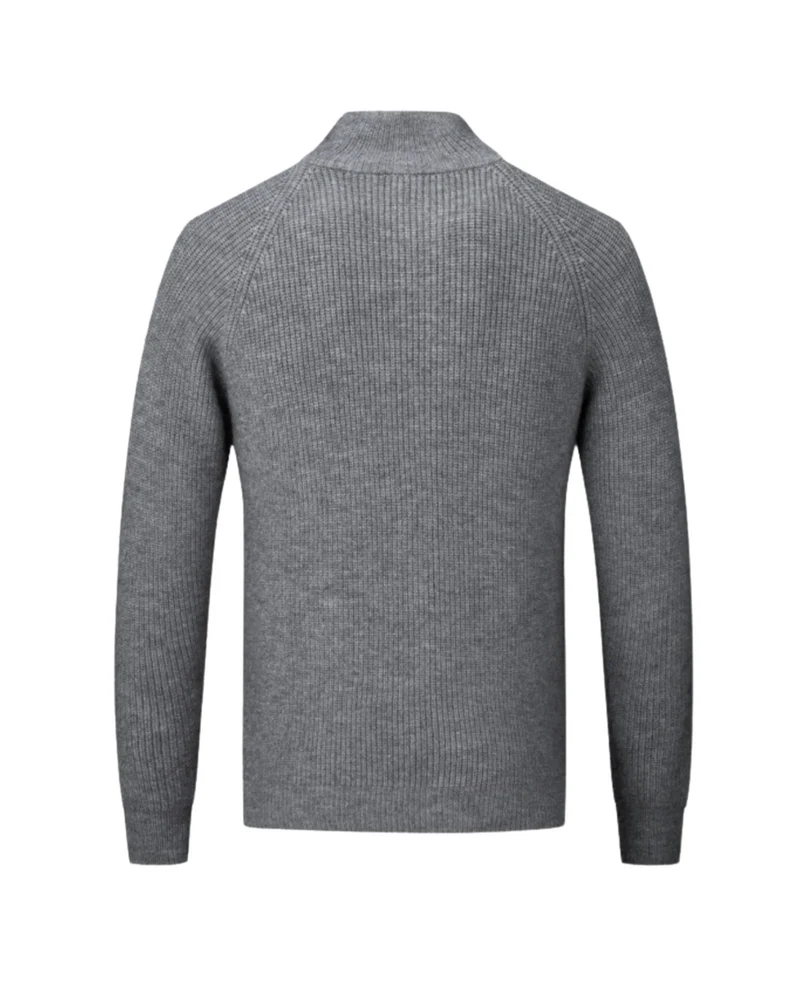 Four Seasons Merino Wool Zipped Cardigan