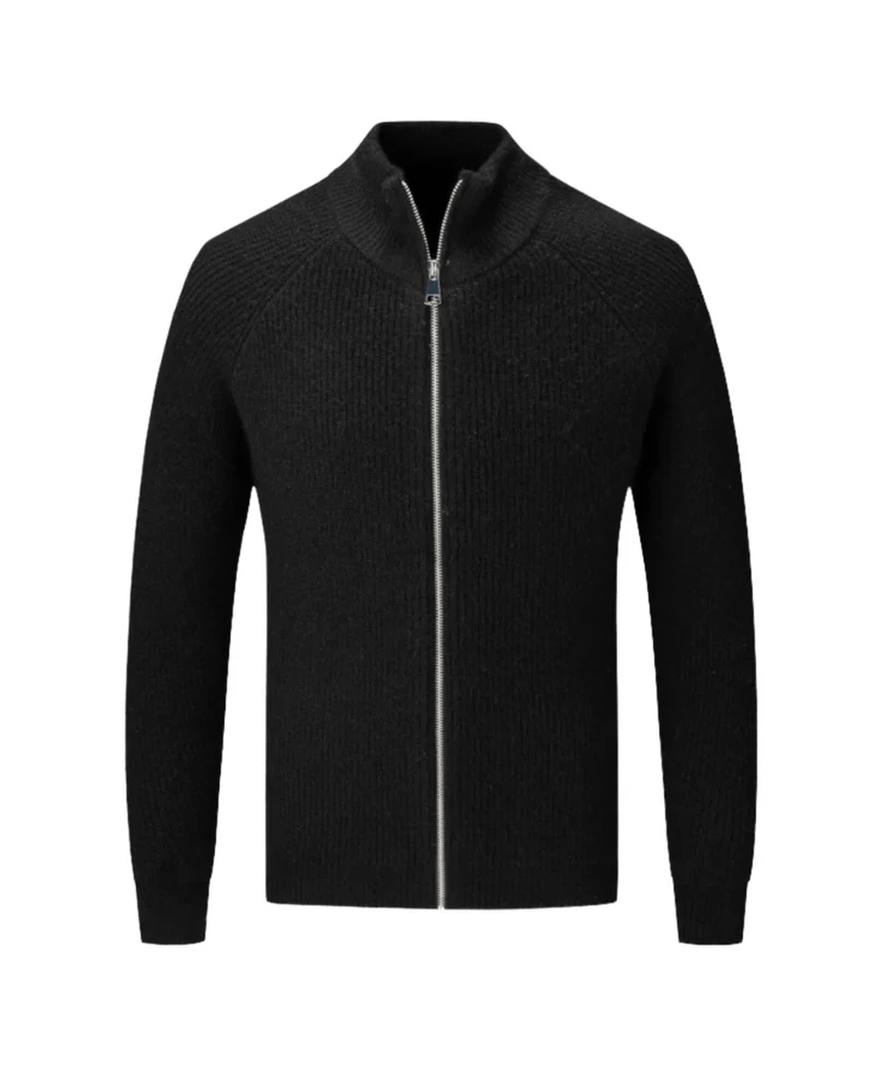 Four Seasons Merino Wool Zipped Cardigan