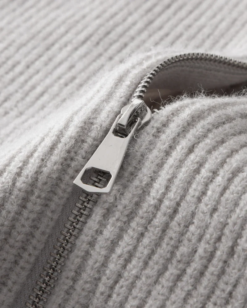 Four Seasons Merino Wool Zipped Cardigan
